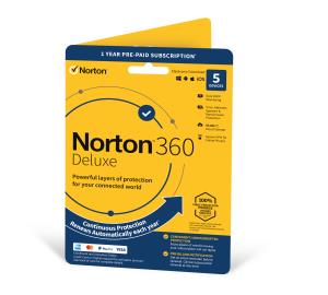 21395012 SYMANTEC Norton 360 Deluxe 50GB 1 User 5 Device 1 Year