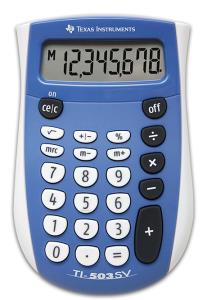 TI-503 SV TEXAS INSTRUMENTS Texas Instruments TI-503 SV calculator Pocket Display Blue, Grey                                                                                      