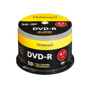 4101155 INTENSO DVD-R 4.7GB, 16x Speed Cake Box 50