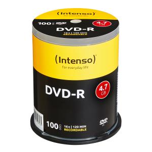4101156 INTENSO 100 x DVD-R - 4.7 GB 16x - Spindel