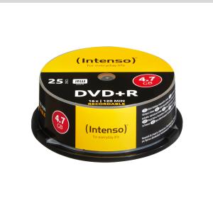 4111154 INTENSO DVD+R 4.7GB - 16x - DVD+R - 120 mm - Cakebox - 25 pc(s) - 4.7 GB
