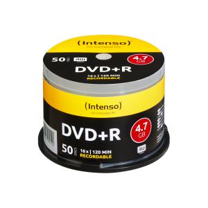 4111155 INTENSO 4111155 - DVD+R - 120 mm - Cakebox - 50 pc(s) - 4.7 GB