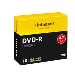 4101652 INTENSO 10 x DVD-R - 4.7 GB (120 Min.) 16x