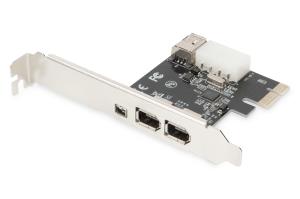 DS-30201-5 DIGITUS PCI Express Card, Firewire 1394a (3+1 ports)