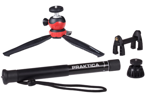 Desk Top Tripod Kit inc Phone Mount and Monopod Adapter thumbnail