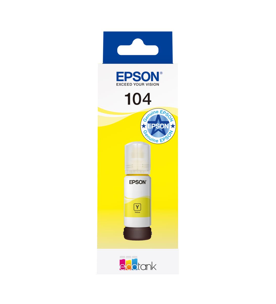 104 ECOTANK YELLOW INKET-2726 ET-2710 ET-2711 thumbnail