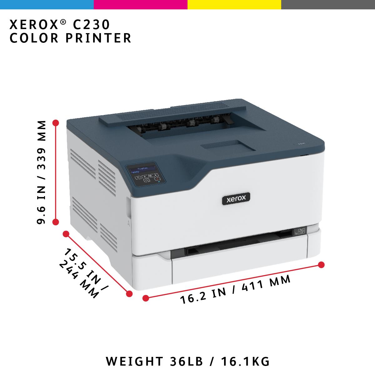 C230V_DNIUK - Printer - colour - Duplex - laser - A4/Letter - 600 x 600 dpi - up to 22 ppm (mono) / up to 22 ppm (colour) - capacity: 250 sheets - USB 2.0, LAN, Wi-Fi(n) - Green World Alliance return programme thumbnail