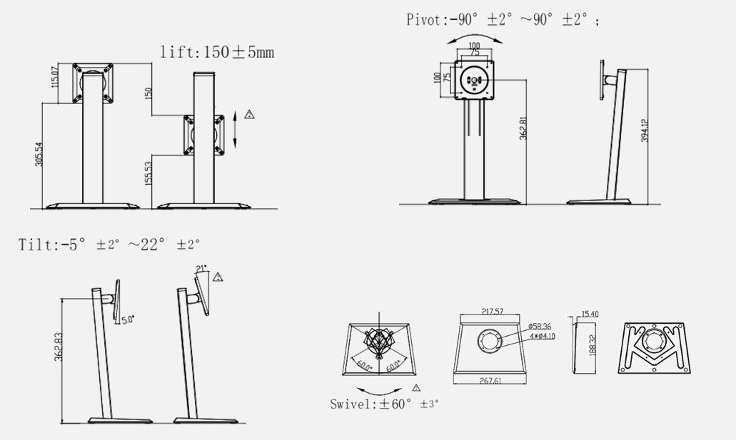 4 IN 1 HEIGHT ADJUSTABLE thumbnail