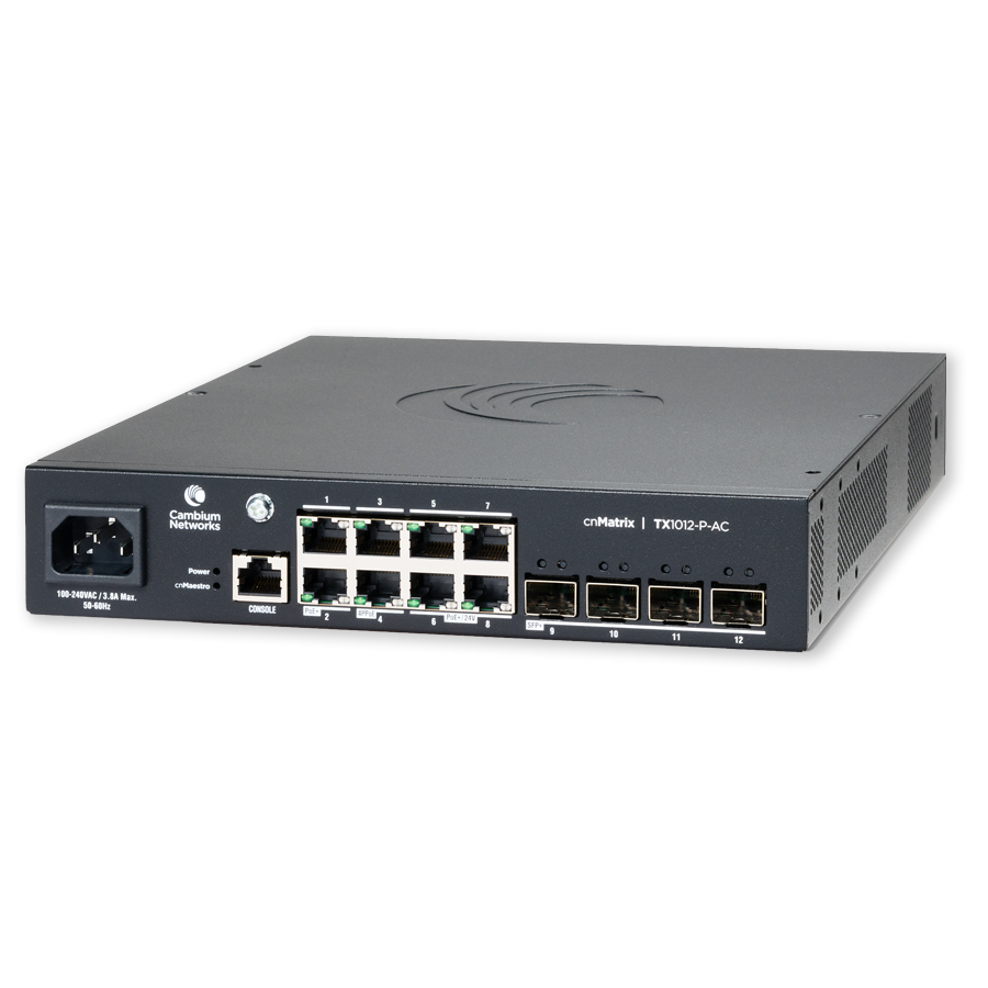 EU Product - TX1012-P-AC Intelligent Ethernet L2/L3 PoE Switch - Switch - Fiber Optic thumbnail