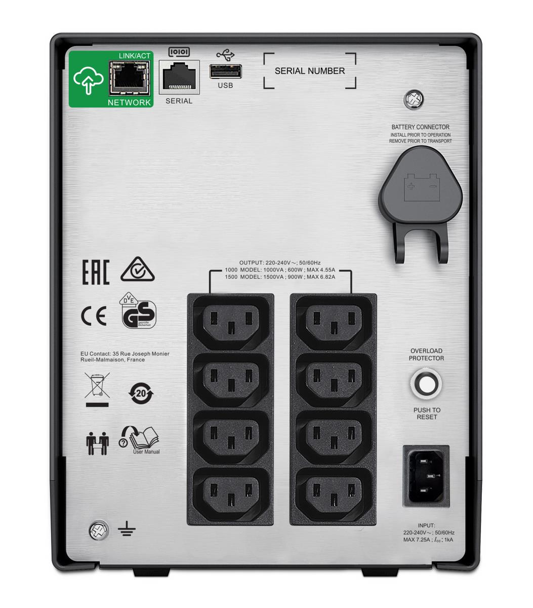 S-UPS C LINEIN 1500VA TOWER 230V 8X thumbnail