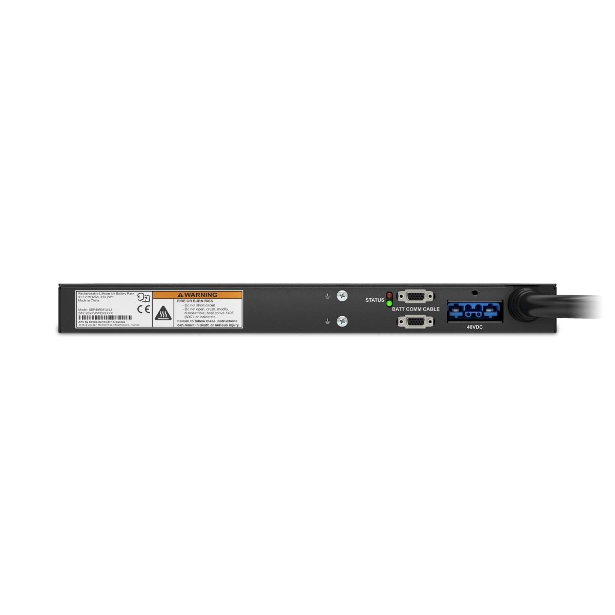 - Battery enclosure (rack-mountable) - Lithium Ion - 1U - for P/N: AR3003, AR3003SP, AR3006, AR3006SP, AR3103, AR3103SP, AR3106, AR3106SP, AR3357X674 thumbnail