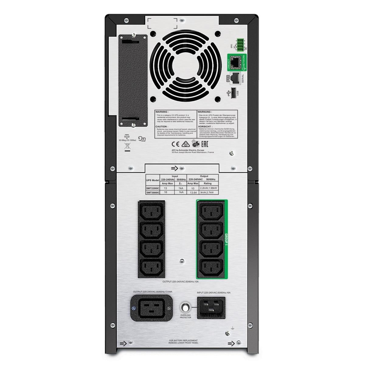 S-UPS LINEIN 3KVA TOWER 230V 8X IEC thumbnail