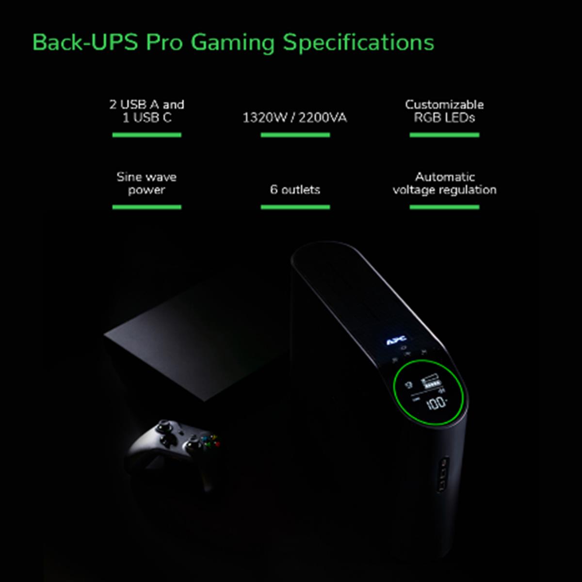 EU Product - APC Back-UPS Pro 2200 VA, Gaming, BGM2200B-GR thumbnail