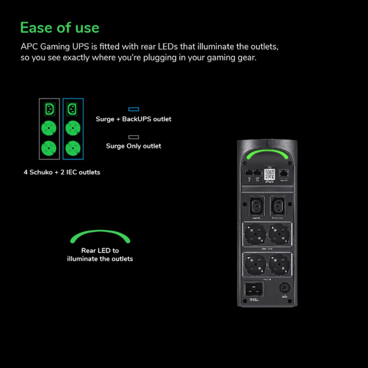 EU Product - APC Back-UPS Pro 2200 VA, Gaming, BGM2200B-GR thumbnail