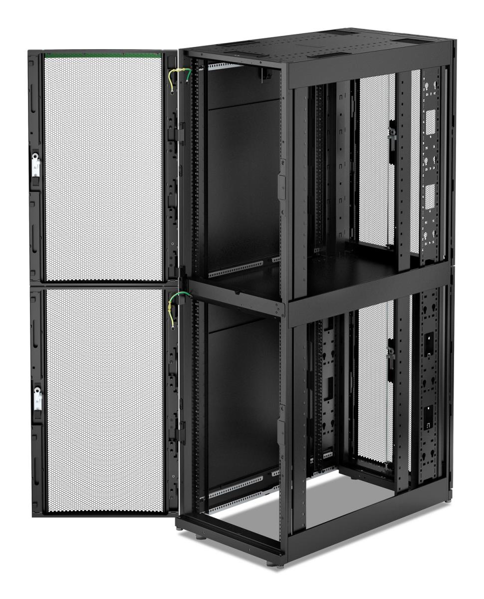 NetShelter SX Colocation - Rack cabinet - 2 x 600W x 1070D mm, with sides - floor-standing - black - 42U - 19
