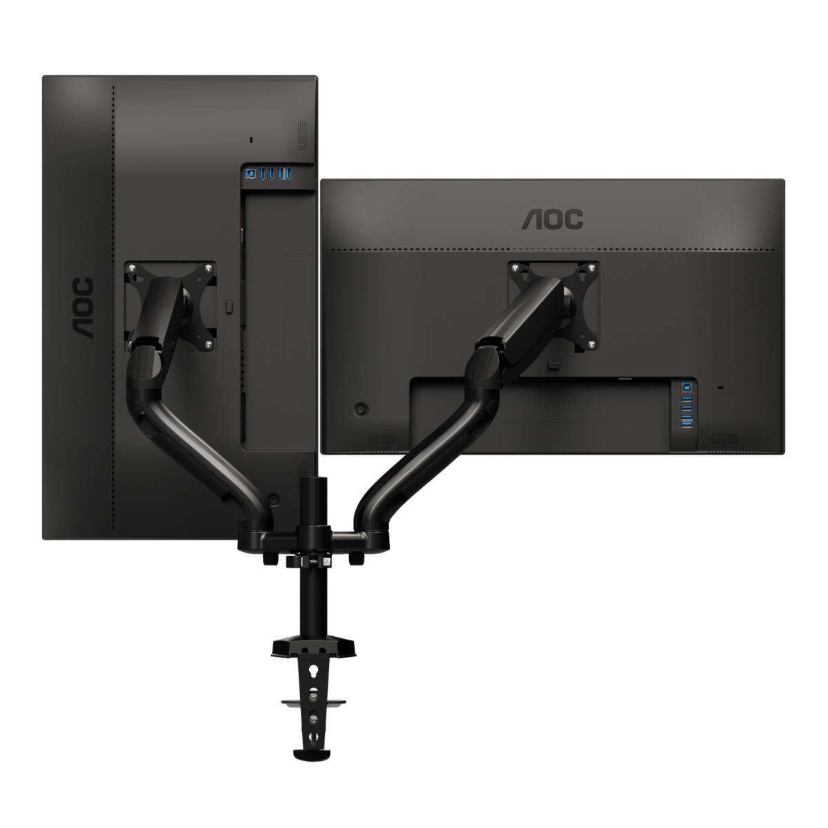 AD110D0 - Mounting kit - adjustable arm - for 2 LCD displays - aluminium alloy - screen size: up to 27