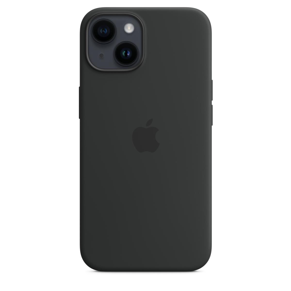 - Back cover for mobile phone - MagSafe compatibility - silicone - midnight - for iPhone 14 thumbnail