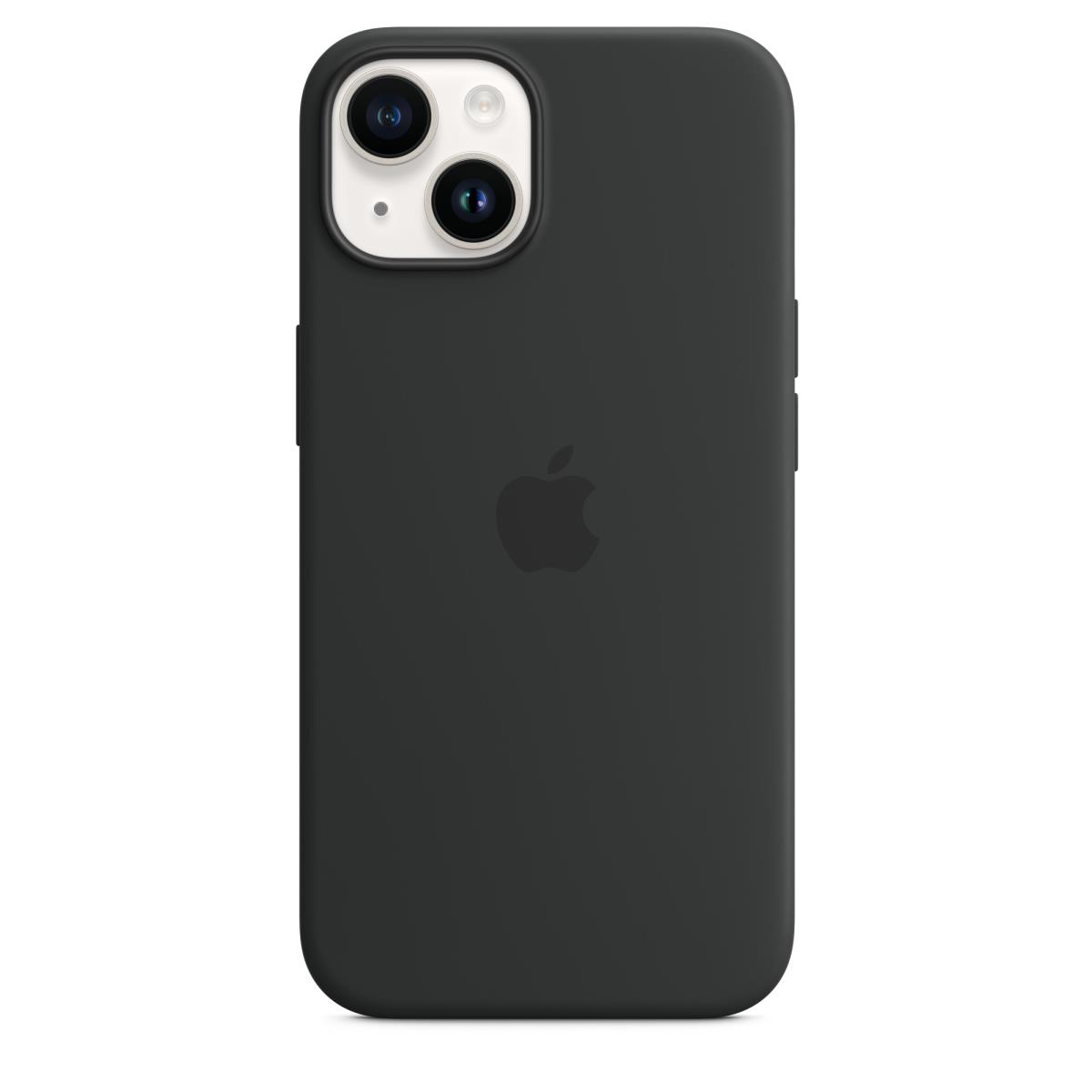 - Back cover for mobile phone - MagSafe compatibility - silicone - midnight - for iPhone 14 thumbnail