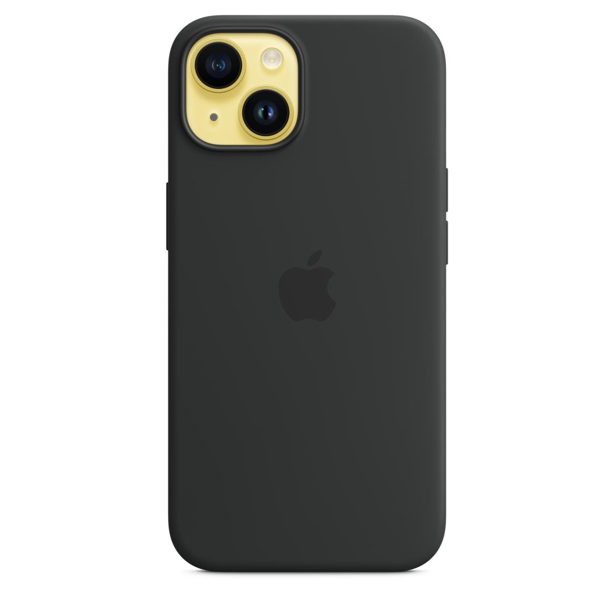 - Back cover for mobile phone - MagSafe compatibility - silicone - midnight - for iPhone 14 thumbnail