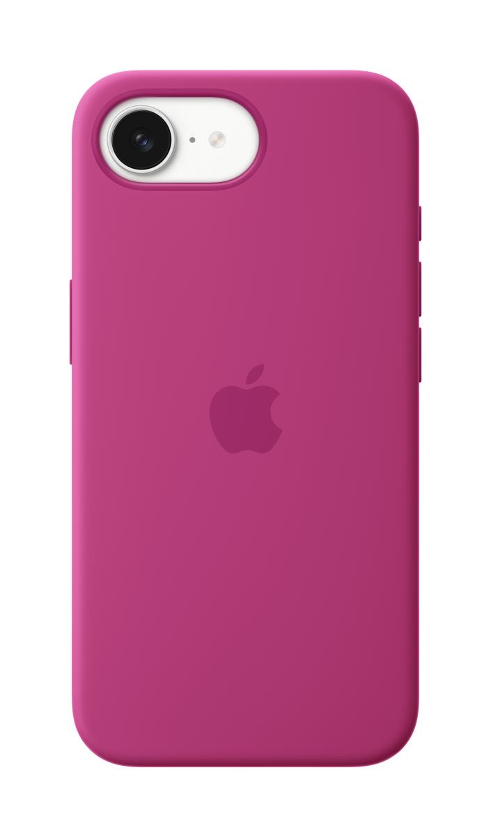 - Protective cover for mobile phone - silicone - Fuchsia - for iPhone 16e thumbnail