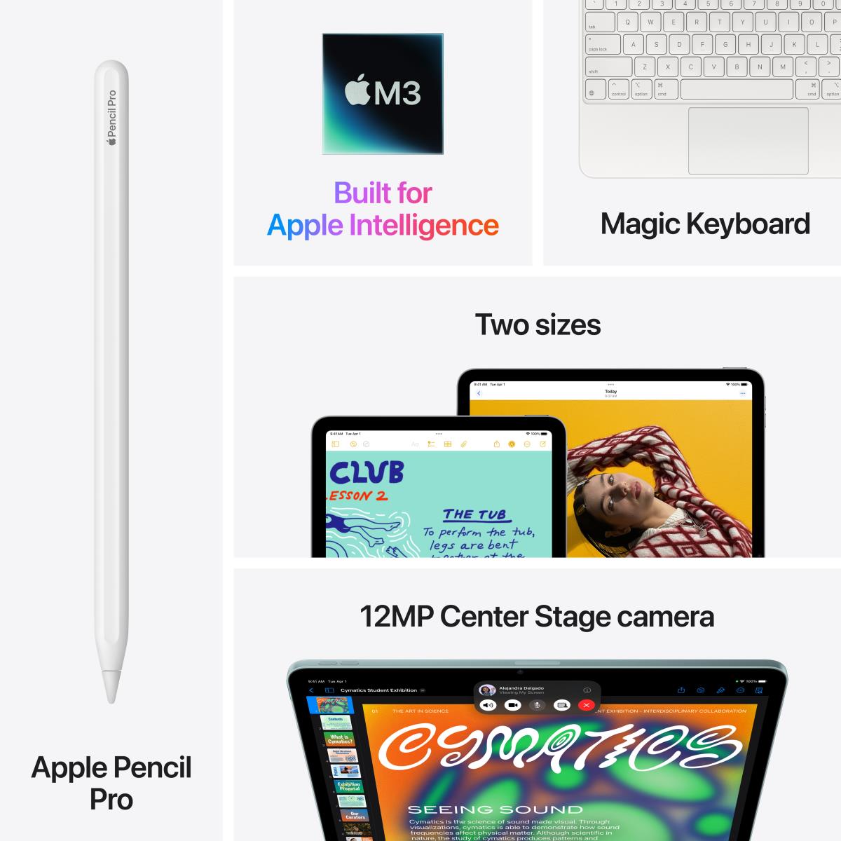 EU Product - iPad Air 11 M3 Wi-Fi + Cellular 512GB (polarstern) 7.Gen thumbnail