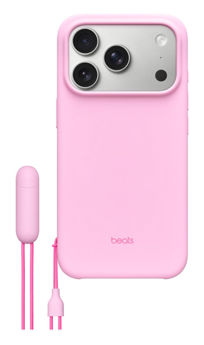 Beats - Protective cover for mobile phone - with kickstand and camera control - MagSafe compatibility - polycarbonate - pebble pink - for iPhone 17 Pro thumbnail