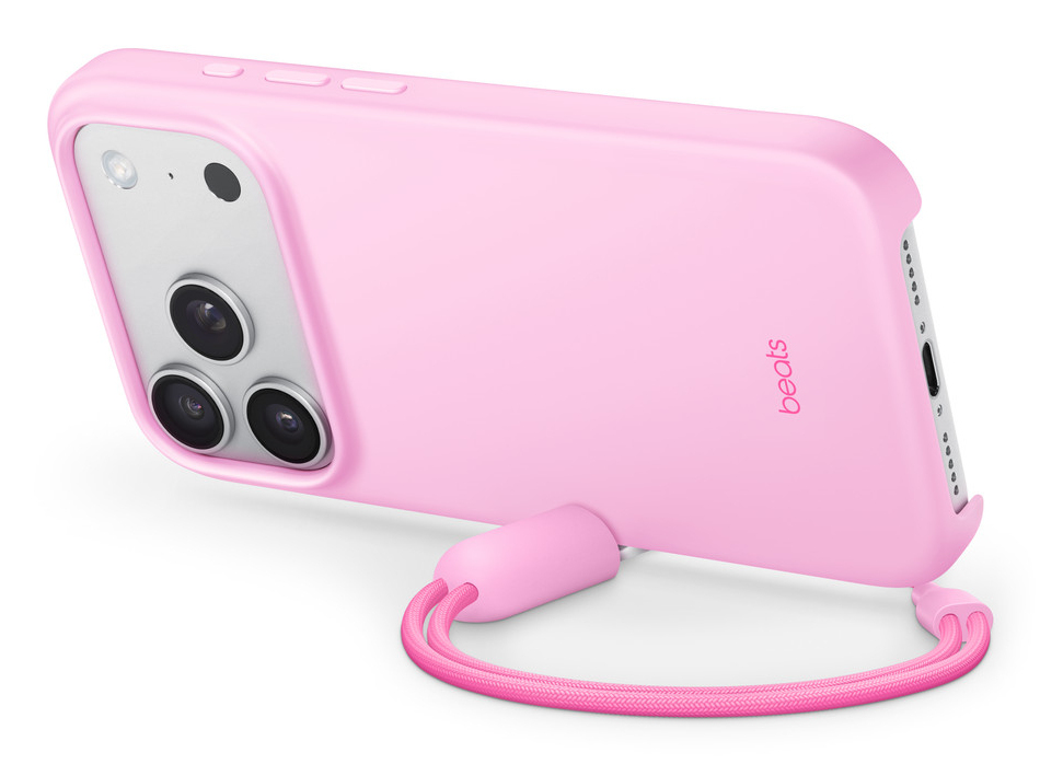 Beats - Protective cover for mobile phone - with kickstand and camera control - MagSafe compatibility - polycarbonate - pebble pink - for iPhone 17 Pro thumbnail