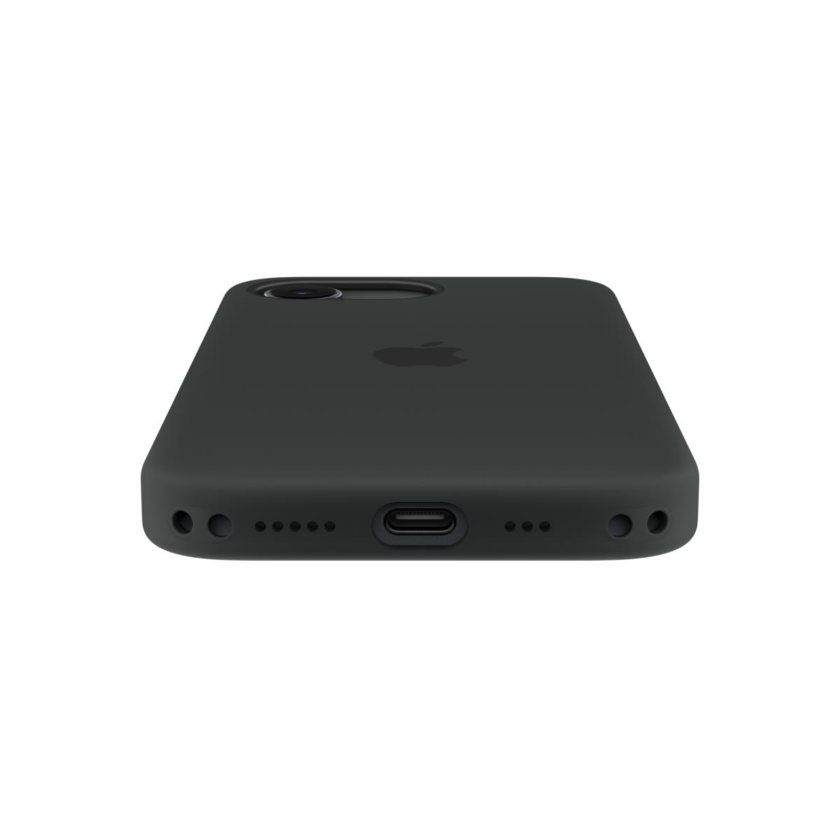 - Protective cover for mobile phone - MagSafe compatibility - silicone - black - for iPhone 17e thumbnail
