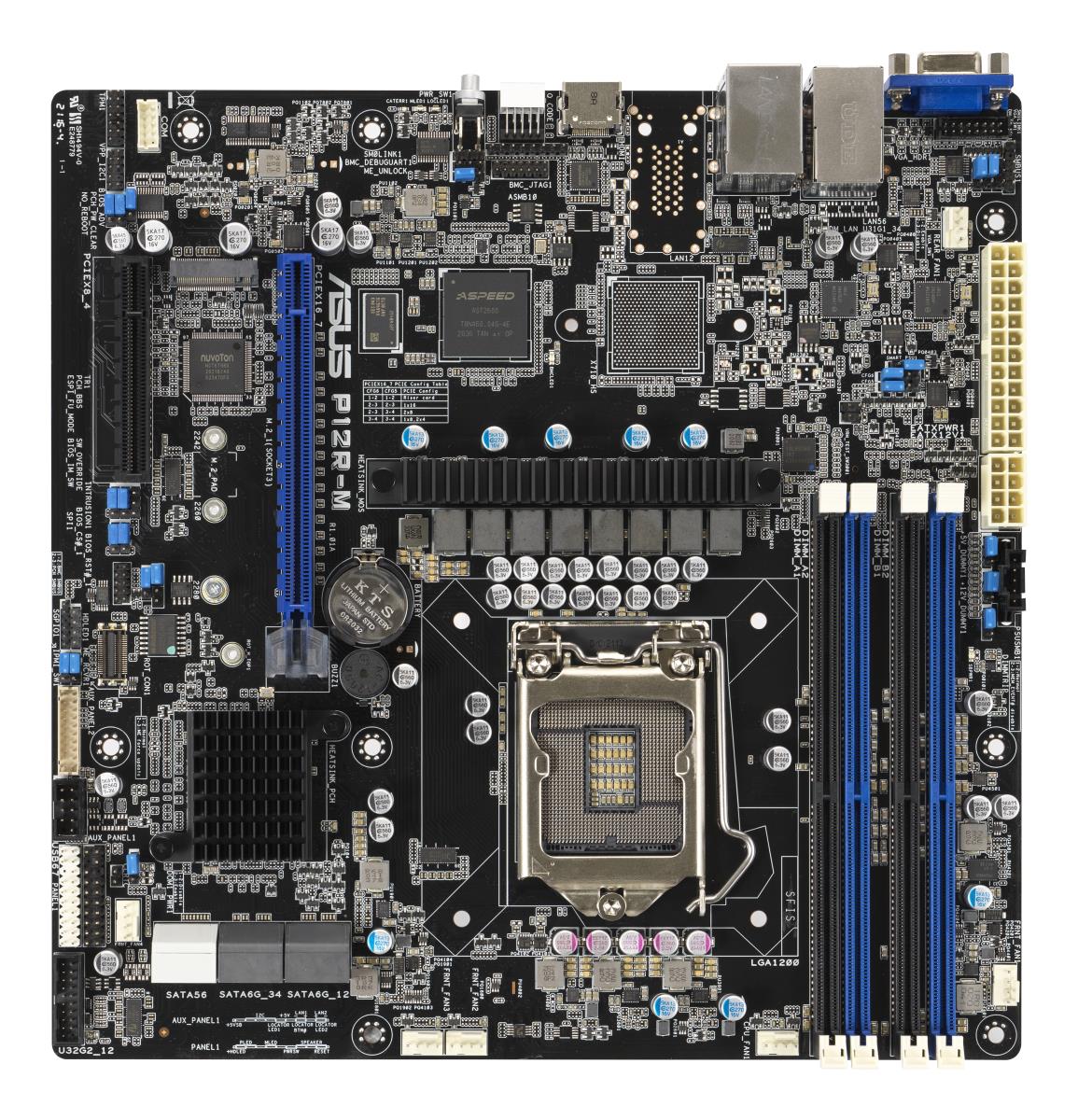 Intel Xeon P12R-M Socket 1200 MATX Server Motherboard thumbnail