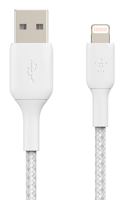 LIGHTNING TO USBA BRAIDED 2M WHT thumbnail