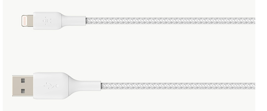 LIGHTNING TO USBA BRAIDED 0.15M WHT thumbnail