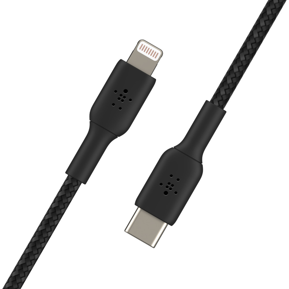 LIGHTNING TO USBC BRAIDED 1M BLACK thumbnail