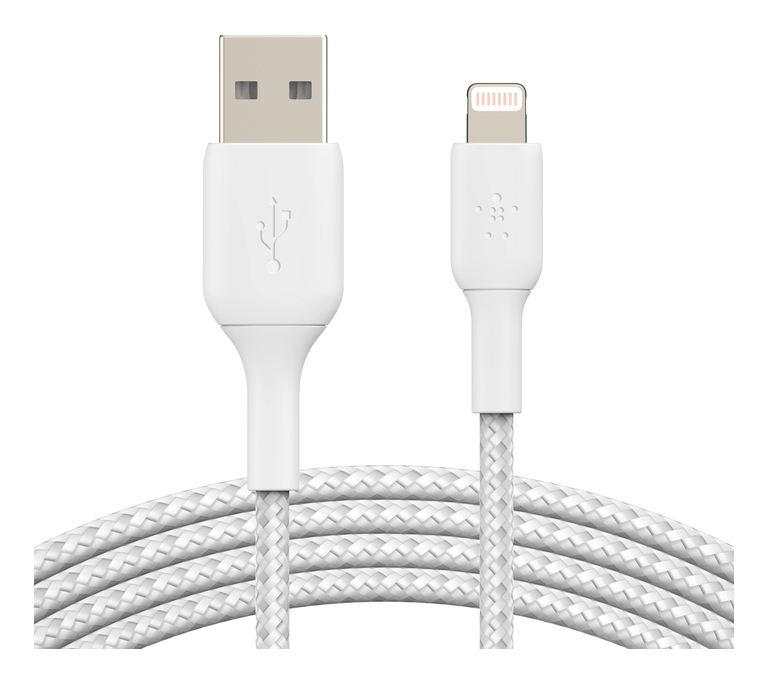 LIGHTNING TO USBA BRAIDED 1M WHT thumbnail