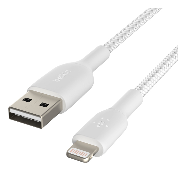 LIGHTNING TO USBA BRAIDED 1M WHT thumbnail