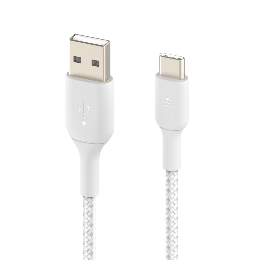USB-A TO USB-C BRAIDED 2M WHITE thumbnail