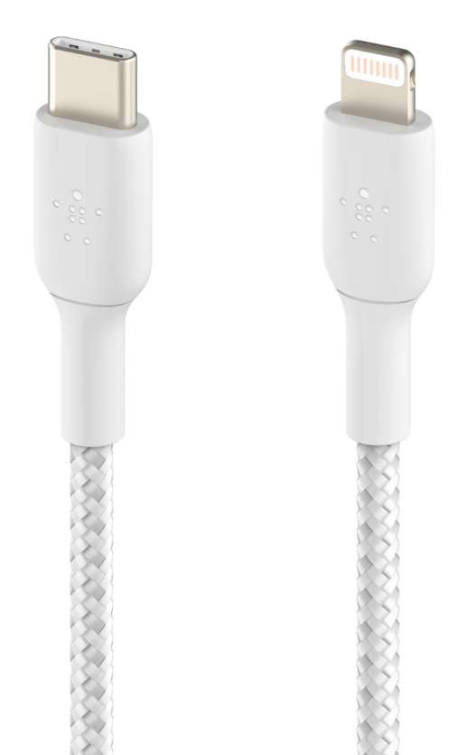 LIGHTNING TO USBC BRAIDED 1M WHITE thumbnail