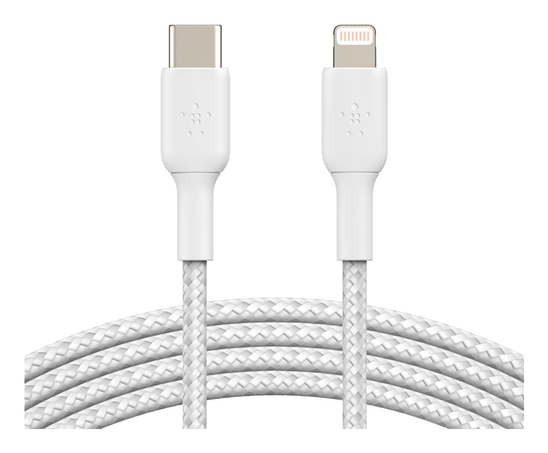 LIGHTNING TO USBC BRAIDED 1M WHITE thumbnail