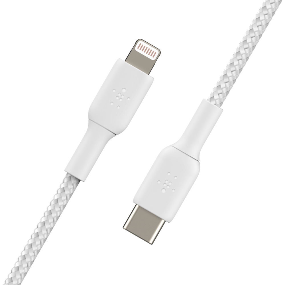 LIGHTNING TO USBC BRAIDED 1M WHITE thumbnail