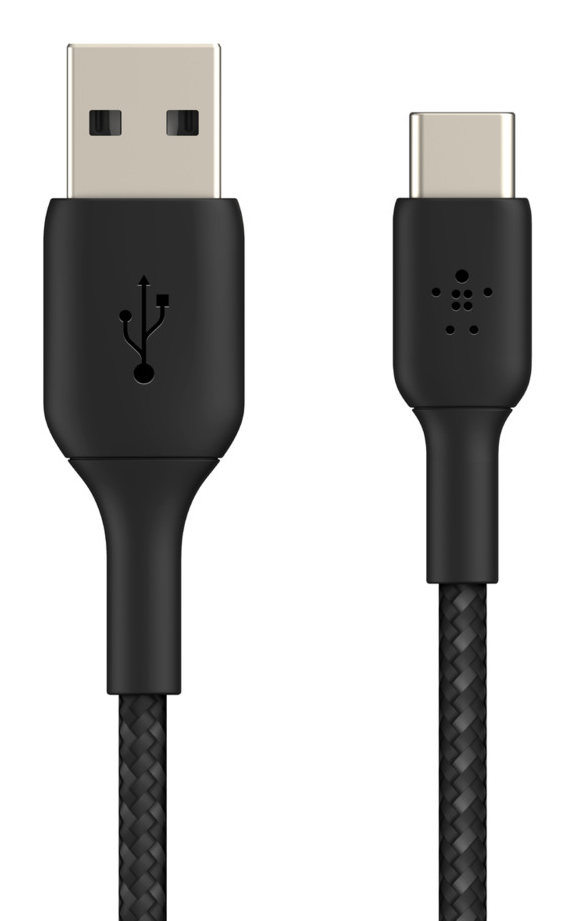 USB-A TO USB-C BRAIDED 1M BLACK thumbnail