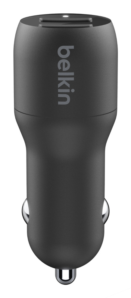 DUAL USB-A CAR CHARGER 12W X2 BLK thumbnail