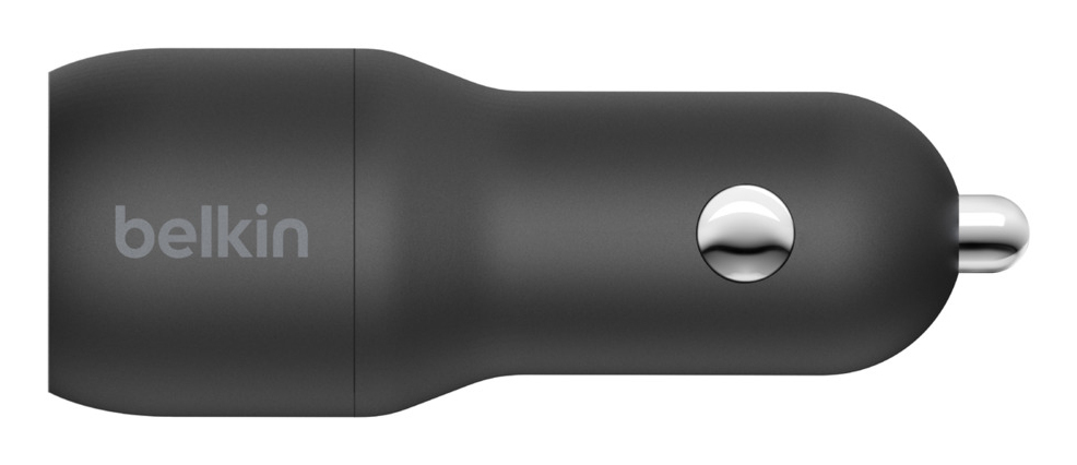 DUAL USB-A CAR CHARGER 12W X2 BLK thumbnail