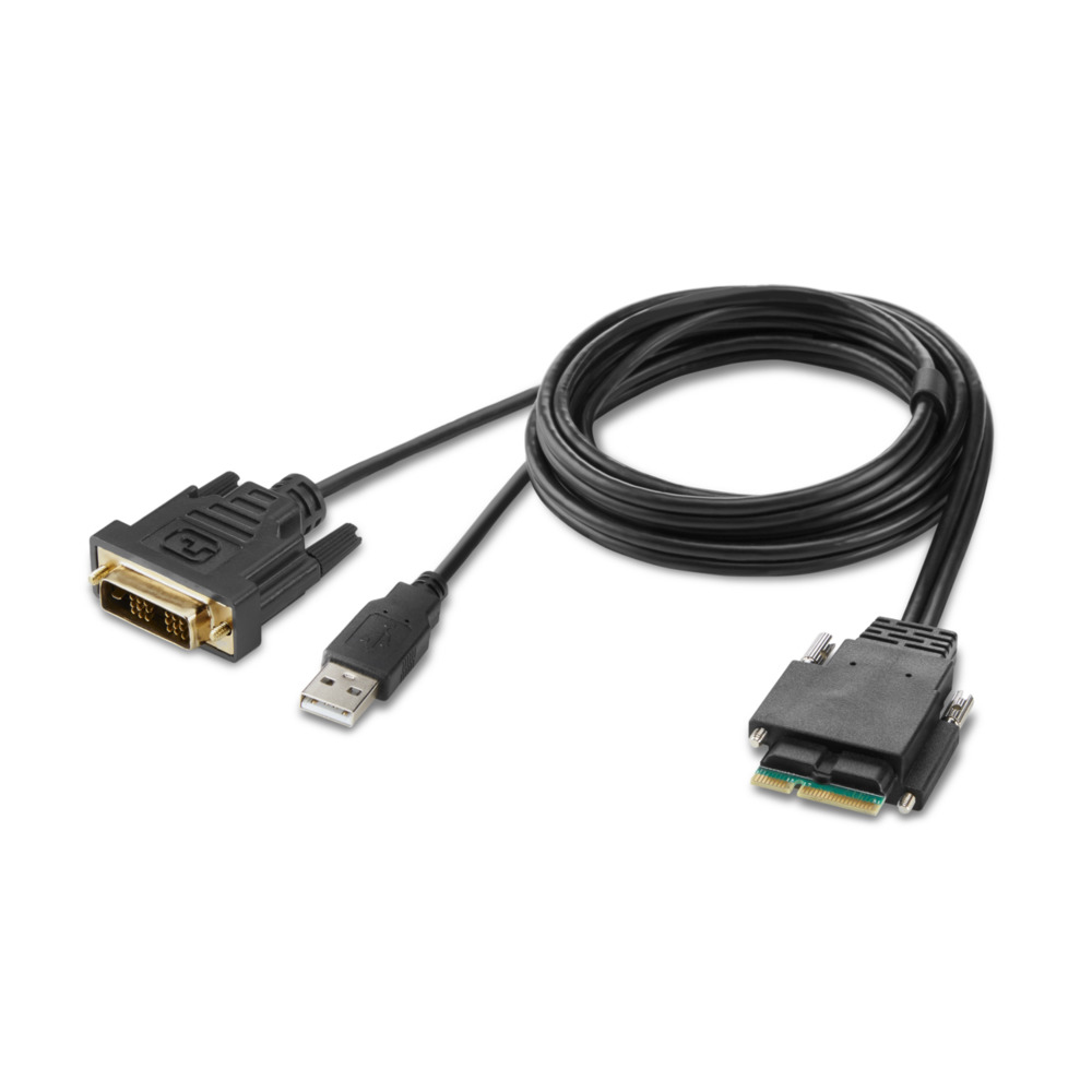 2-Port Single Head DVI Modular Secure KVM Switch PP4.0 W/Remote - cables incl. thumbnail