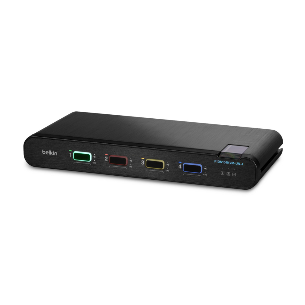 4-Port Single Head DP/HDMI to DP/HDMI Video Secure Desktop KVM Switch PP4.0 thumbnail