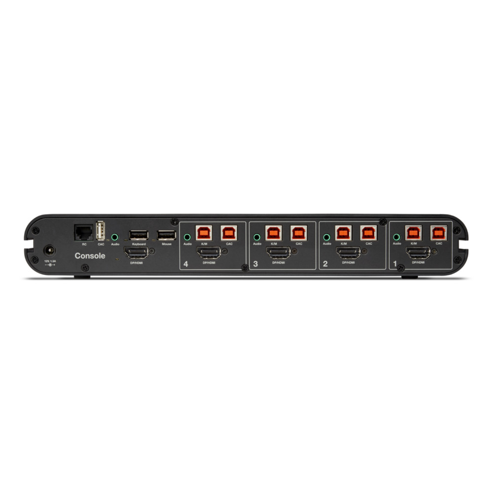 4-Port Single Head DP/HDMI to DP/HDMI Video Secure Desktop KVM Switch PP4.0 thumbnail