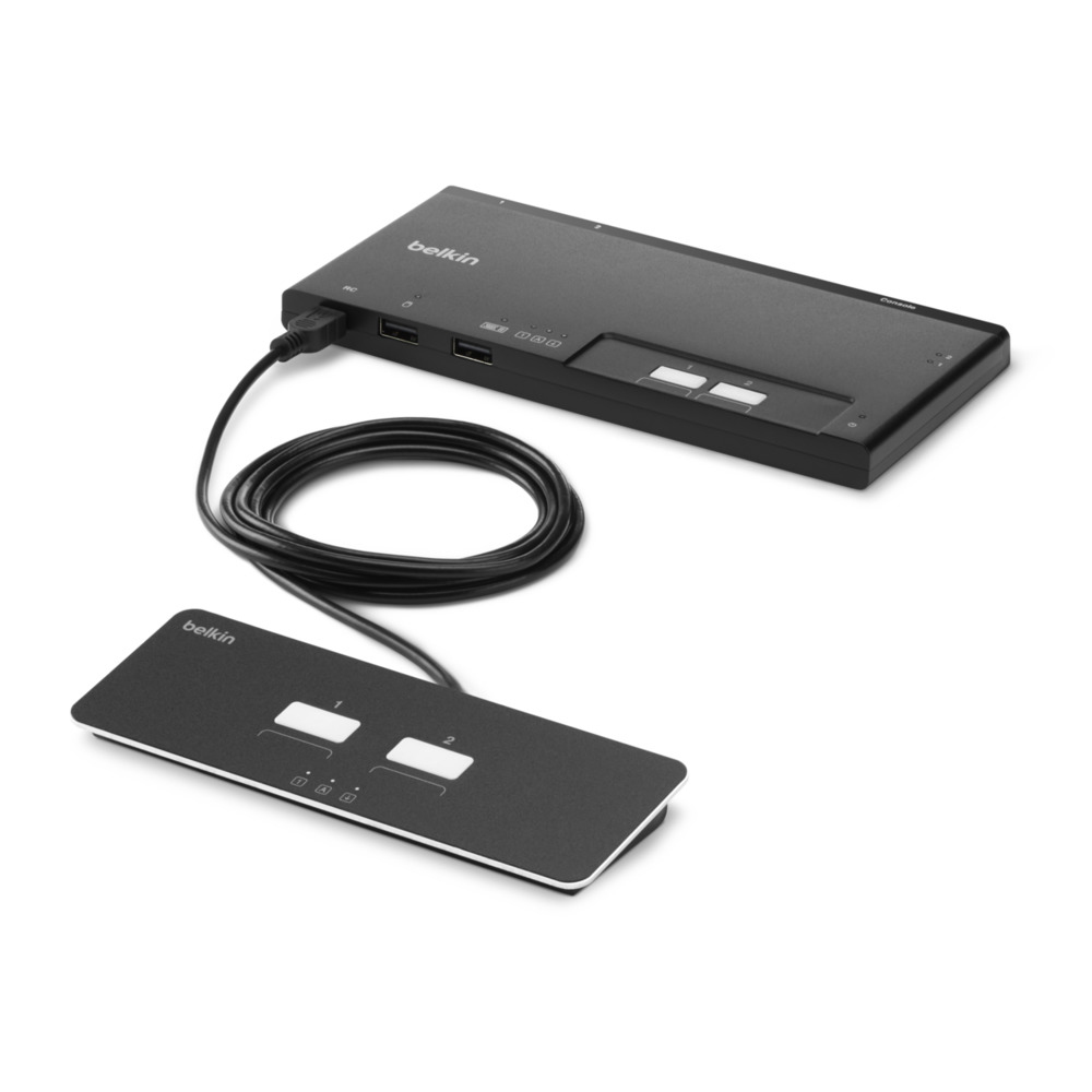 2-Port Dual Head Base Modular Secure KVM Switch PP4.0 W/Remote thumbnail