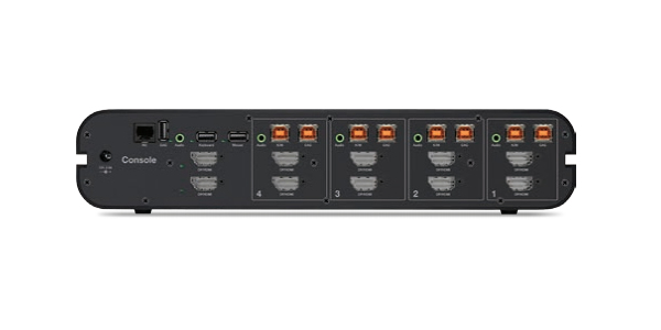 4-Port Dual Head DP/HDMI to DP/HDMI Video Secure Desktop KVM Switch PP4.0 thumbnail