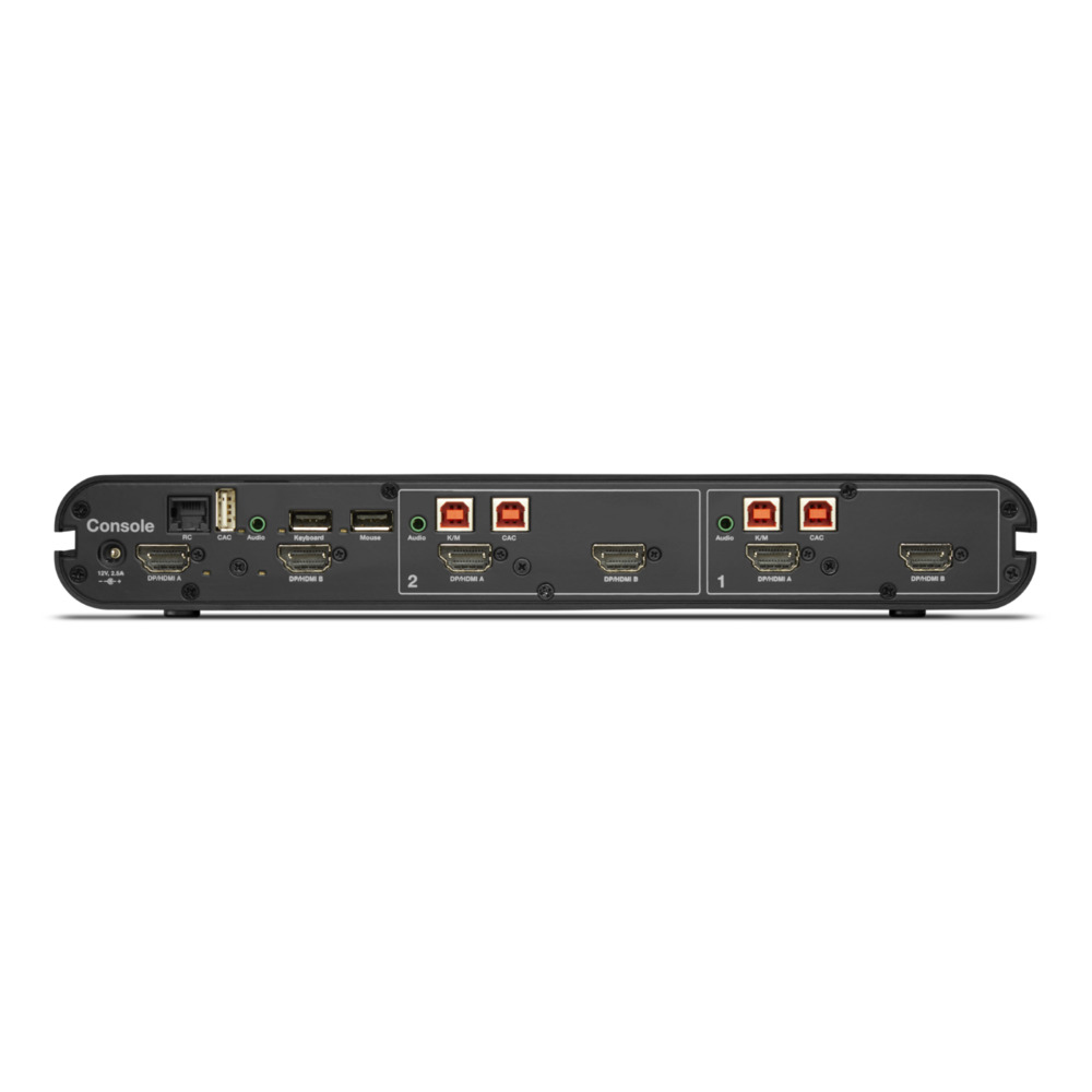 2-Port Dual Head DP/HDMI to DP/HDMI Video Secure Desktop KVM Switch PP4.0 thumbnail