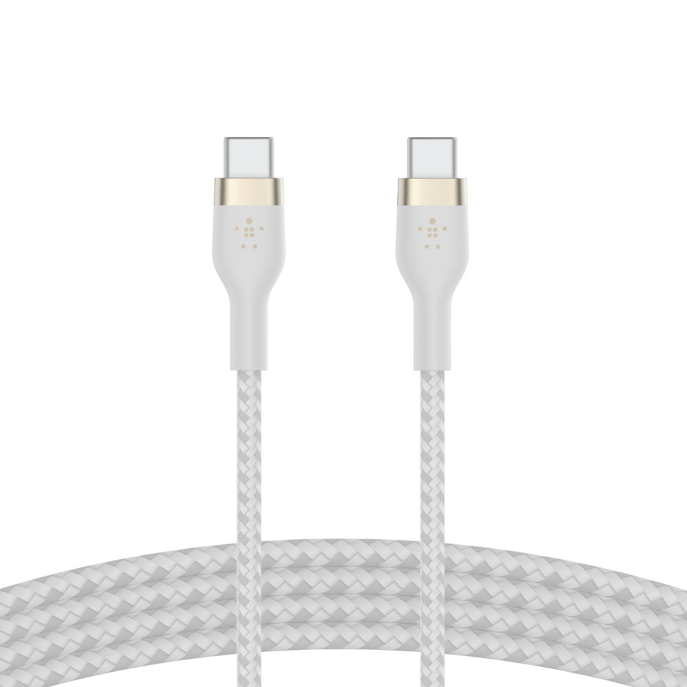 USB-C TO USB-C 2.0 BRAID SIL 2M WHT thumbnail