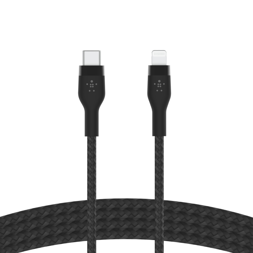 USB-C TO LTGBRAIDED SILICON 1M BLK thumbnail