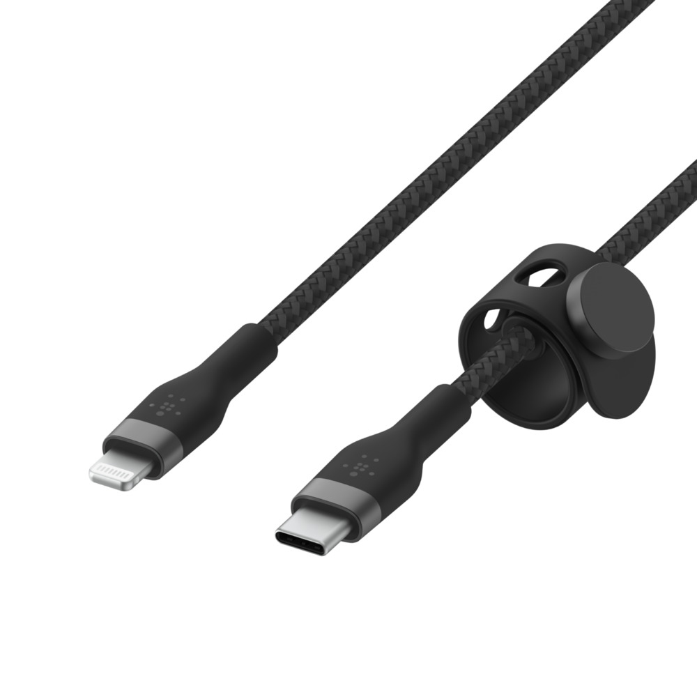 USB-C TO LTGBRAIDED SILICON 1M BLK thumbnail